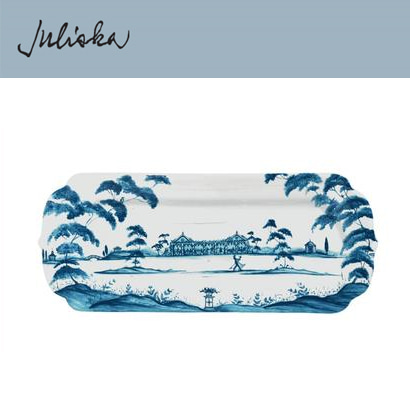 Juliska 컨트리 이스테이트 Country Estate Hostess Tray - Delft Blue (1pc) 15 in (38*15cm) 관부가세 포함