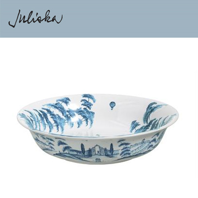 Juliska 컨트리 이스테이트 Country Estate Serving Bowl 13 in. - Delft Blue (1pc) (지름 13 *높이 3.5) in (33*9cm) 관부가세 포함