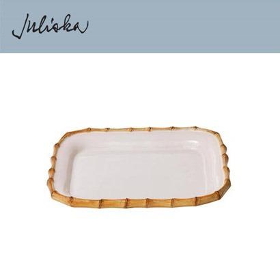 Juliska 뱀부 Bamboo Platter 12 in (1pc) 12 in (30*24cm) 관부가세 포함