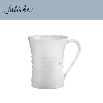 Juliska 베리 앤 스레드 Berry &amp; Thread Mug - Whitewash (2pc) 12 oz (0.35L) 관부가세 포함