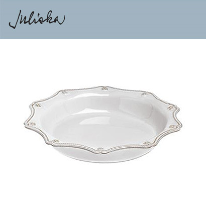 Juliska 베리 앤 스레드 Berry &amp; Thread Pie Dish - Whitewash (1pc) 11 1/2 in (29*29cm) 관부가세 포함