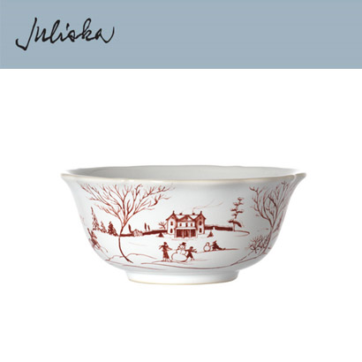 Juliska 컨트리 이스테이트 Country Estate Cereal Bowl - Winter Frolic (4pc) (지름 6.5 *높이 3) in (17*8cm) 관부가세 포함