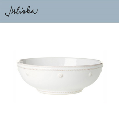 Juliska 베리 앤 스레드 Berry &amp; Thread Coupe Bowl 7 in. - Whitewash (4pc) (지름 7.75 *높이 2.75) in (20*7cm) 관부가세 포함