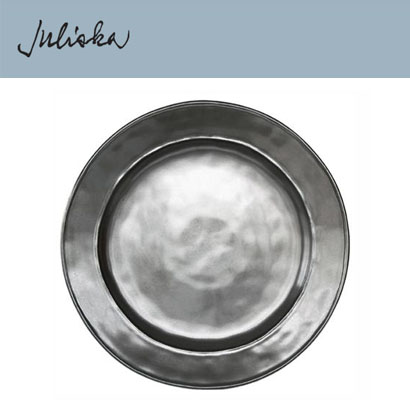 Juliska 퓨터 스톤웨어 Pewter Stoneware Dinner Plate (2pc) 11 in (28cm) 관부가세 포함