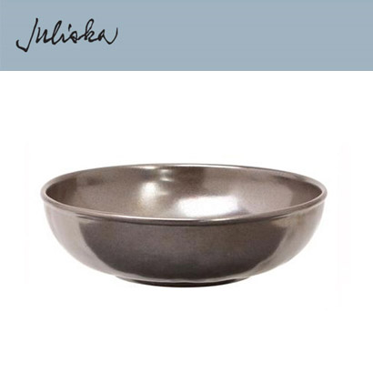 Juliska 퓨터 스톤웨어 Pewter Stoneware Coupe Bowl (4pc) (지름 8.5 *높이 2.5) in (22*6cm) 관부가세 포함