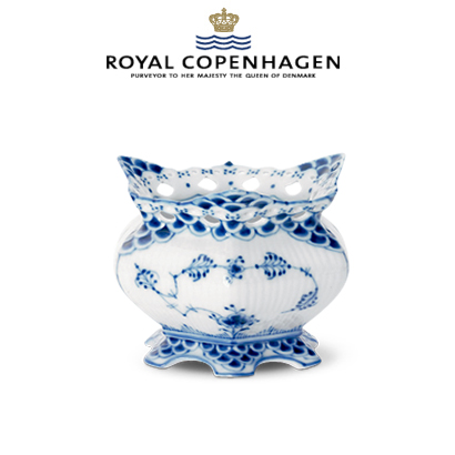 [해외] 로얄코펜하겐 Blue Fluted Full Lace Sugar Bowl,5.25 oz