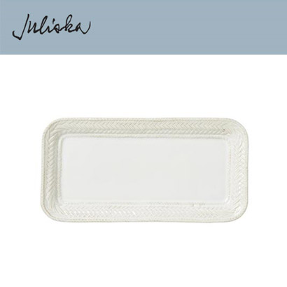 Juliska 르 빠니에 Le Panier Hostess Tray - Whitewash (1pc) 12 3/4 in (32*16cm) 관부가세 포함