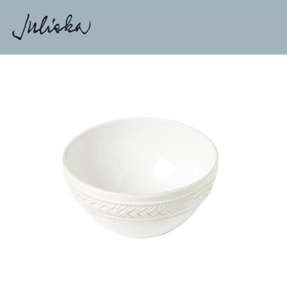 Juliska 르 빠니에 Le Panier Cereal Bowl - Whitewash (1pc) (지름 6 *높이 3) in (15*8cm) 관부가세 포함