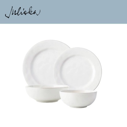 Juliska 퓨로 Puro 4pc Setting - Whitewash (1set / 4pc) 관부가세 포함