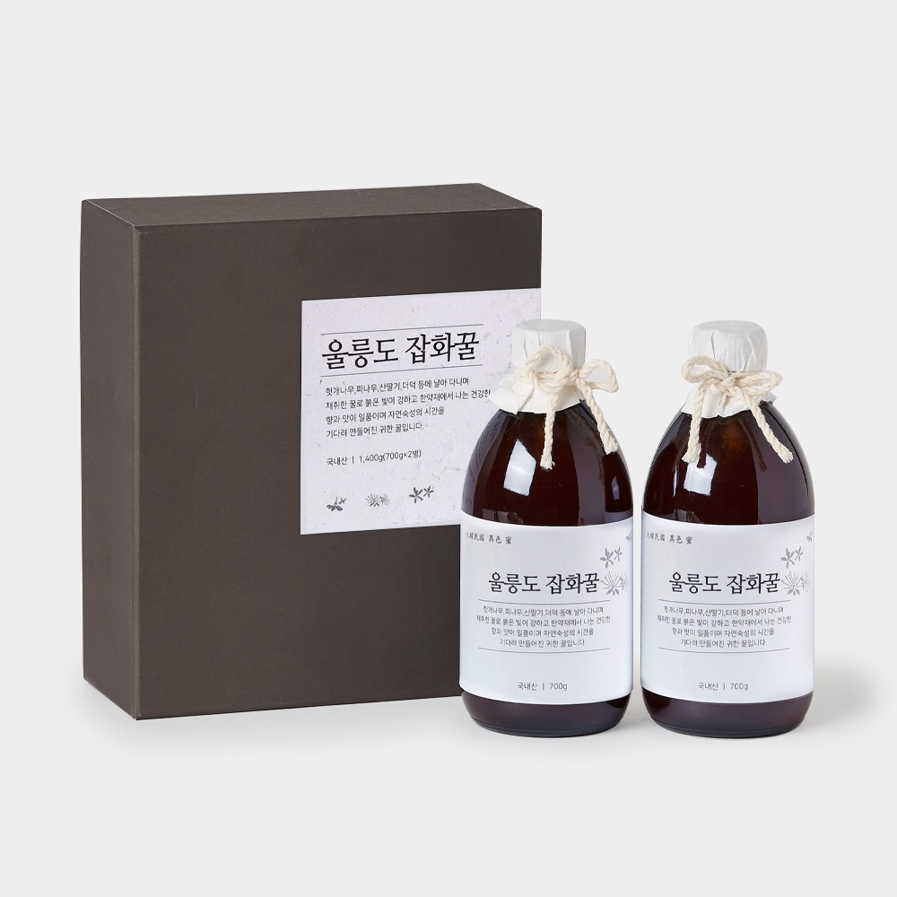 울릉도 잡화꿀 (700g x 2병)