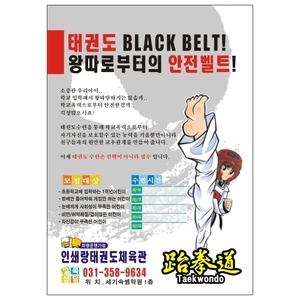 태권도학원 어린이 검도 합기도 체육관 관원모집 전단지 소량 인쇄 제작 디자인 샘플 18