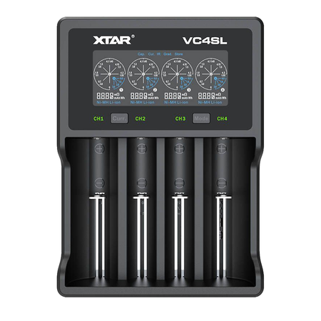 엑스타 VC4SL 18350 18650 21700 전자담배 배터리 4구 충전기