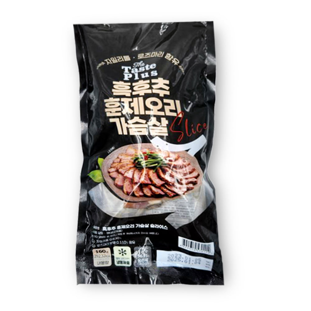 흑후추 훈제오리 가슴살 슬라이스 160g X 5봉