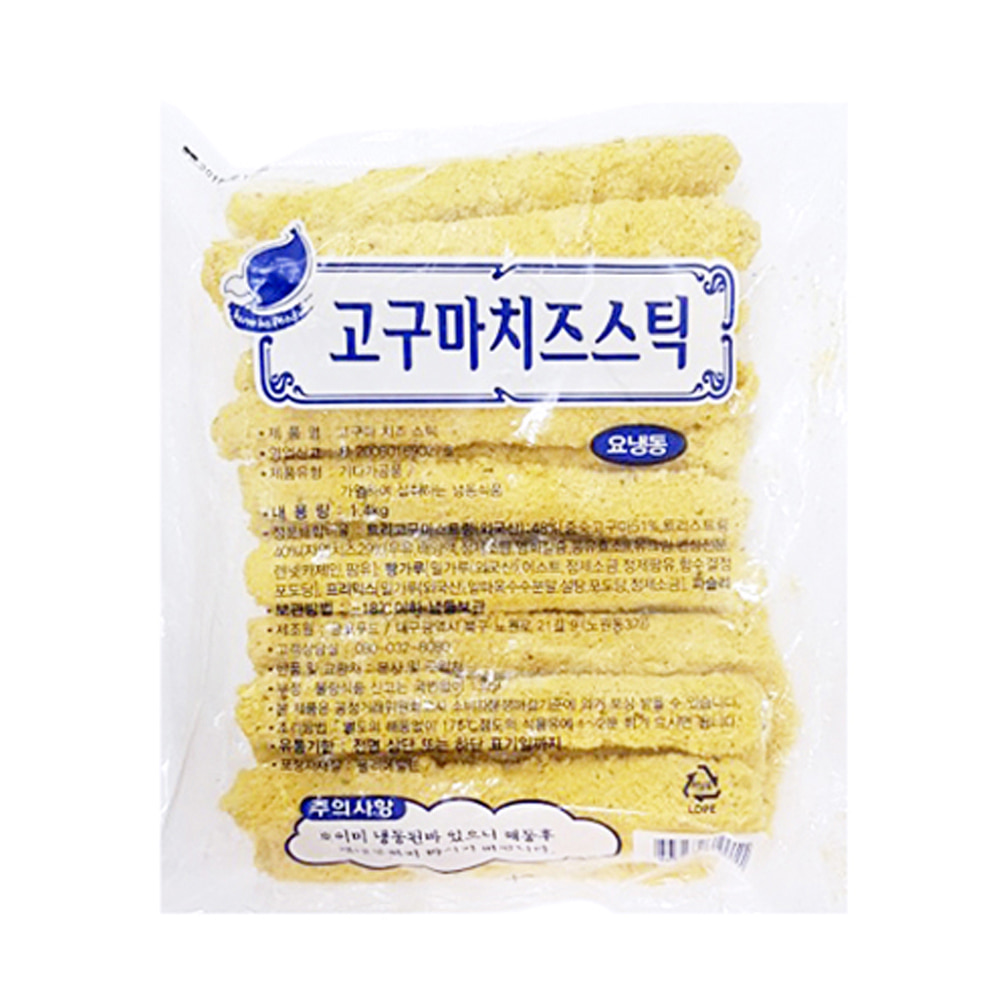 롱롱 고구마 치즈스틱 1.4kg (70g x 20개)