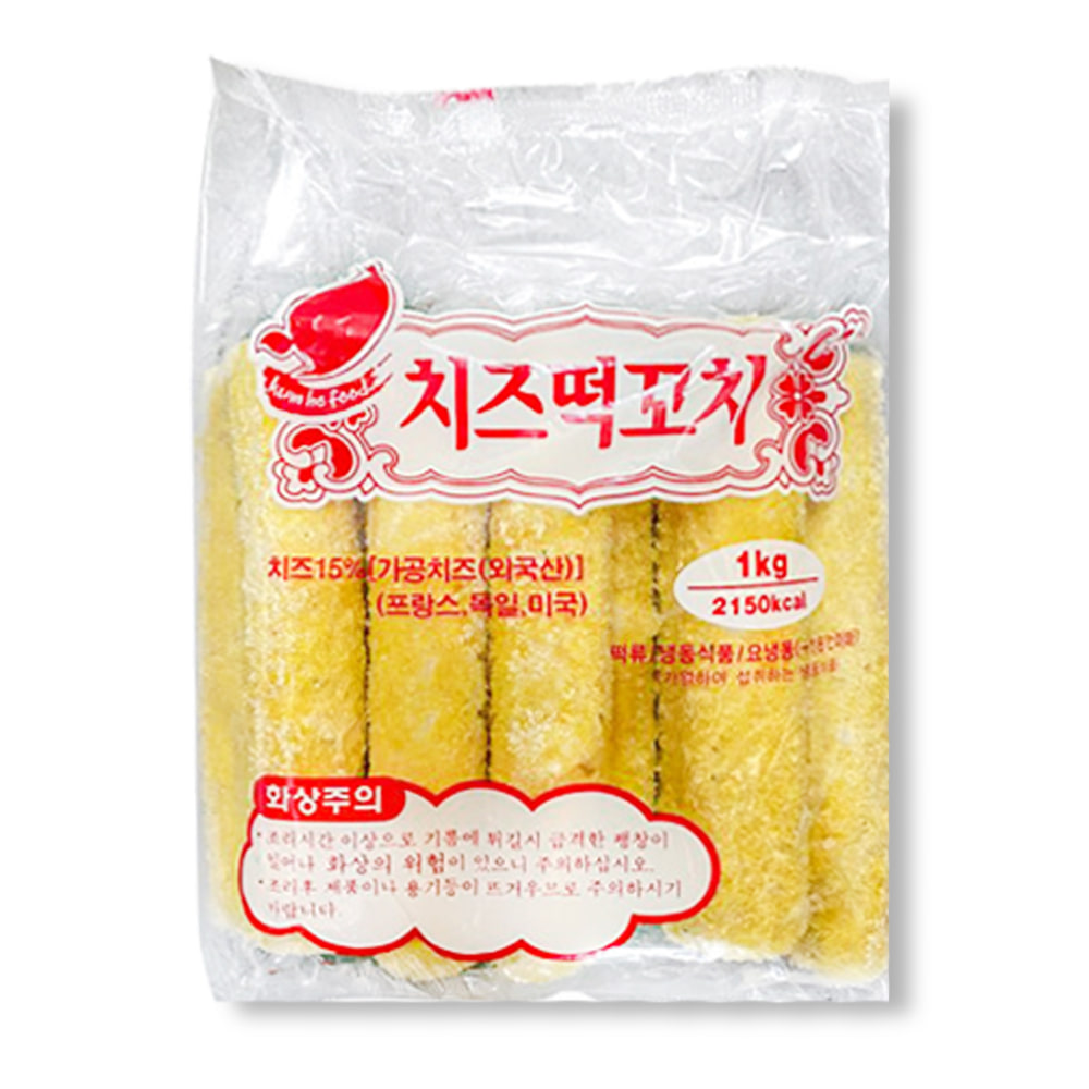 쫀득말랑 쌀떡간식 치즈떡도그 1kg