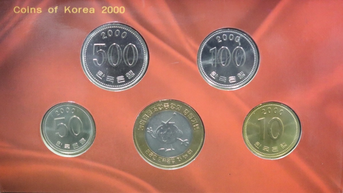 한국 2000년 새천년 농협 현용주화 민트 세트