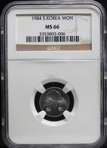 한국 1984년 1원(일원) NGC 66등급