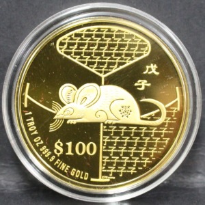 싱가포르 2008년 쥐의해 1oz 금화