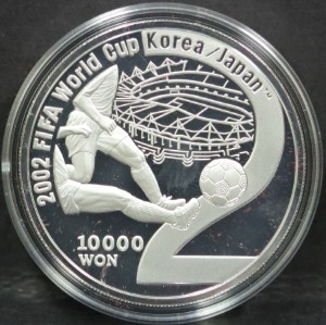 한국 2002년 한일 월드컵 은화 - 인천 월드컵 경기장 도안