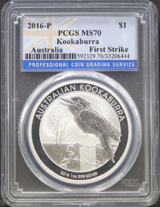 호주 2016년 쿠카부라 은화 PCGS 69등급