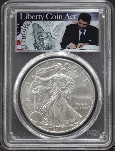 미국 2017년 이글 은화 PCGS 69등급 (리버티 스페셜 라벨)