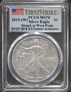 미국 2019년 이글 은화 PCGS 70등급 (초판 인증)