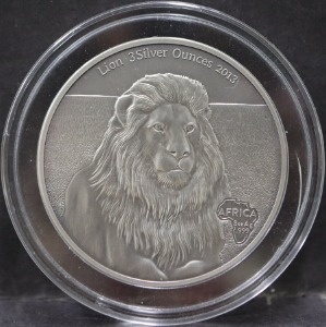 가봉 2013년 사자 3oz 엔틱 은화