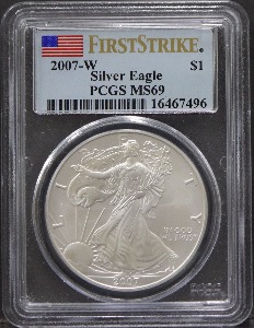 미국 2007년 이글 은화 PCGS 69등급