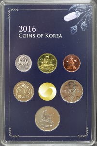 한국 2016년 현용주화 민트 세트 - 해외증정용