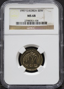 한국 1997년 50원 (오십원) NGC 68등급