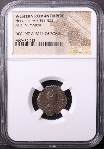 로마 (서로마 제국) 393~423년 황제 호노리우스 (Honorius) 동화 NGC 인증