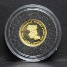 호주 2005년 너겟 (금덩이) 도안 1/25oz (1.244g) 소형 금화