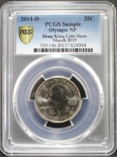 미국 2011년 25센트 - 홍콩 2019년 화폐박람회 증정용 PCGS 인증