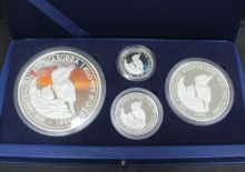 ﻿호주 1996년 쿠카부라 프루프 은화 4종 (1kg 10oz 2oz 1oz) 세트