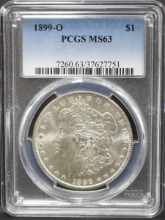 미국 1899년 1$ 모건 달러 미사용 은화 PCGS 63등급