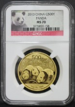 중국 2013년 팬더 1oz 금화 NGC 70등급