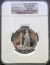 미국 2013년 오하이오주 - 페리 전승 국제 평화 기념관 (Peace Memorial) 5oz 국립공원 은화 NGC 69등급