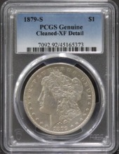 미국 1879년 1$ 모건 달러 은화 PCGS XF Details