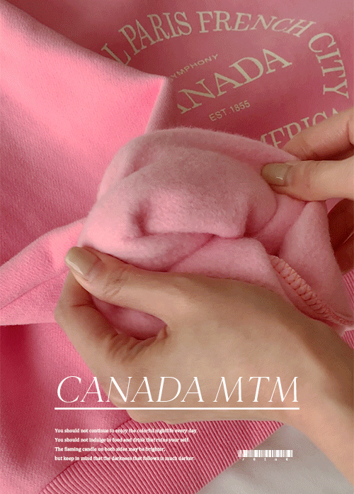 [꾸안꾸/데일리] 캐나다 양기모 맨투맨 (3colors) new,렌느