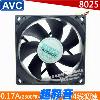 AVC 대만 AVC 8cm 8025 유압 4 핀 베어링 온도 CPU 온도 울트라 조용한 팬 쿨러 fan cooler 0.17A[10423]BASFH