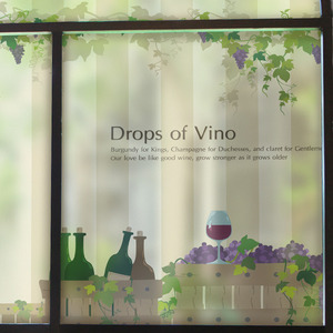 유리시트지 창문 유리문시트지 반투명시트지 BSC-185 주문제작가능 안개칼라시트_Drops of Vino