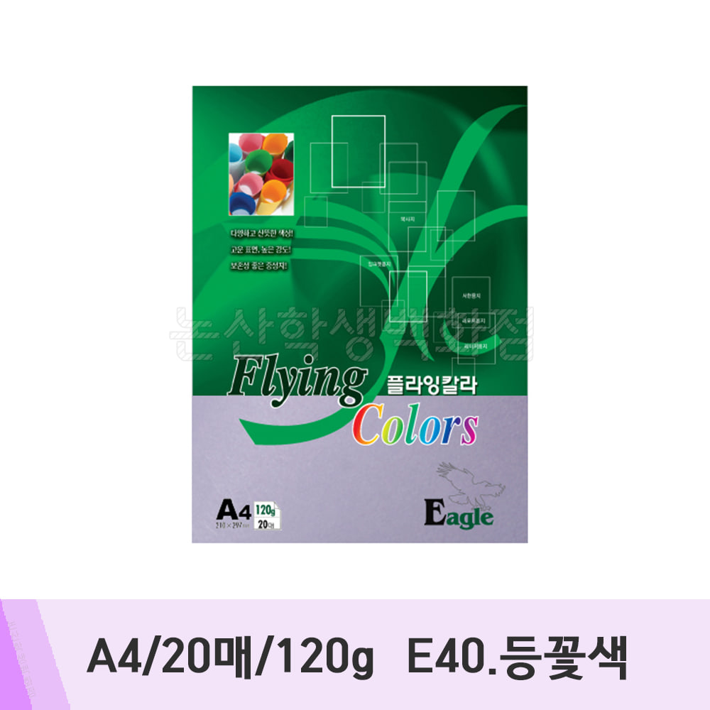 삼원 플라잉칼라(A4/20매/120g/E40.등꽃색)