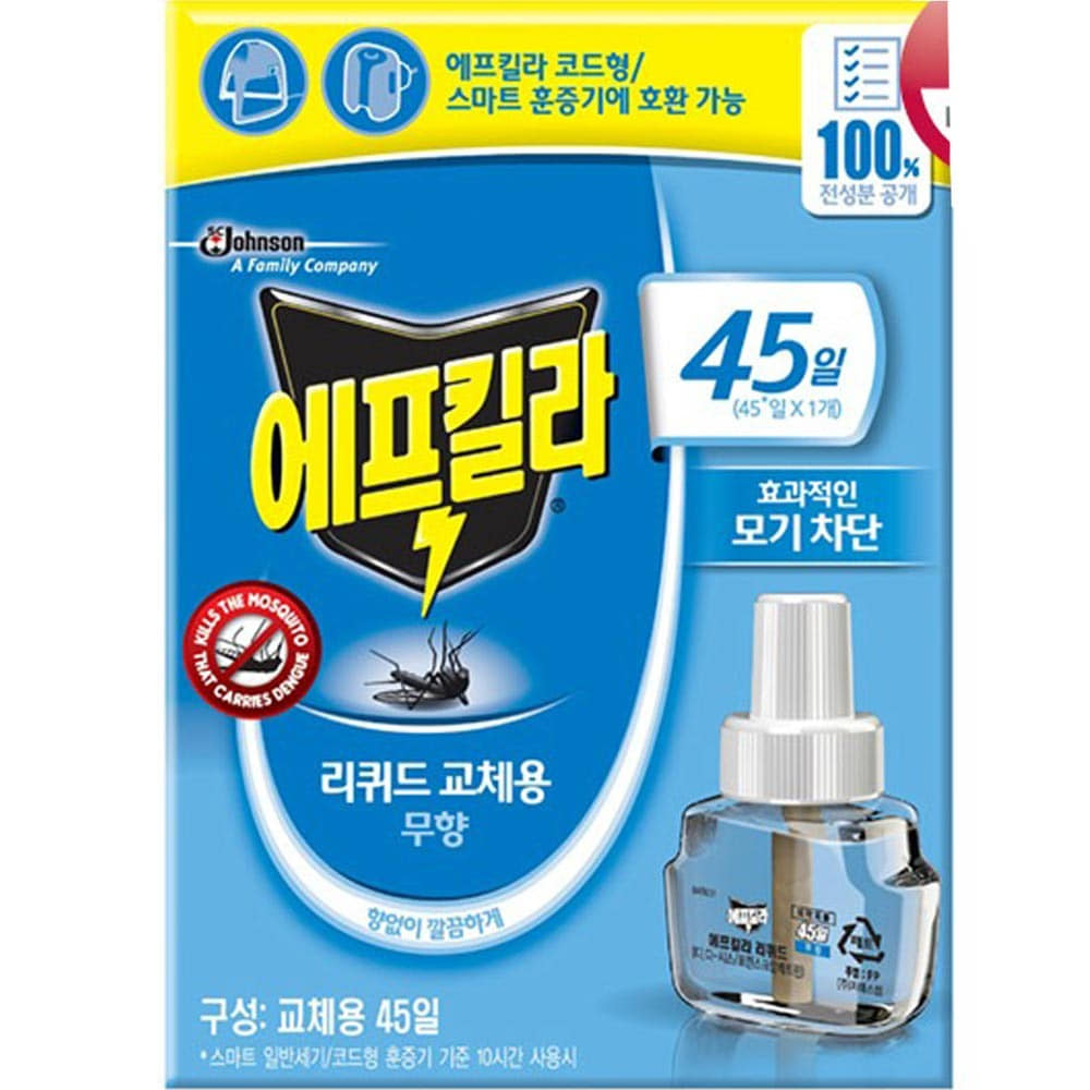 SC존슨 에프킬라리퀴드무향리필(33ml/약45일)