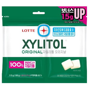 롯데 자일리톨오리지날트윈리필100g+15g