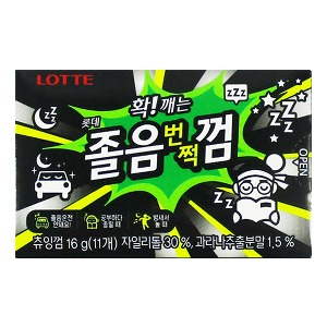 롯데 확!깨는졸음번쩍껌16g