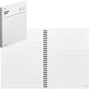 모트모트 스프링북-룰드-화이트(줄간격8mm/188x258mm/100페이지) ★거래처만 주문가능, 온라인판매 금지