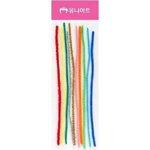 유니아트 가는재단모루세트(12색혼합/폭4mm/길이25cm)