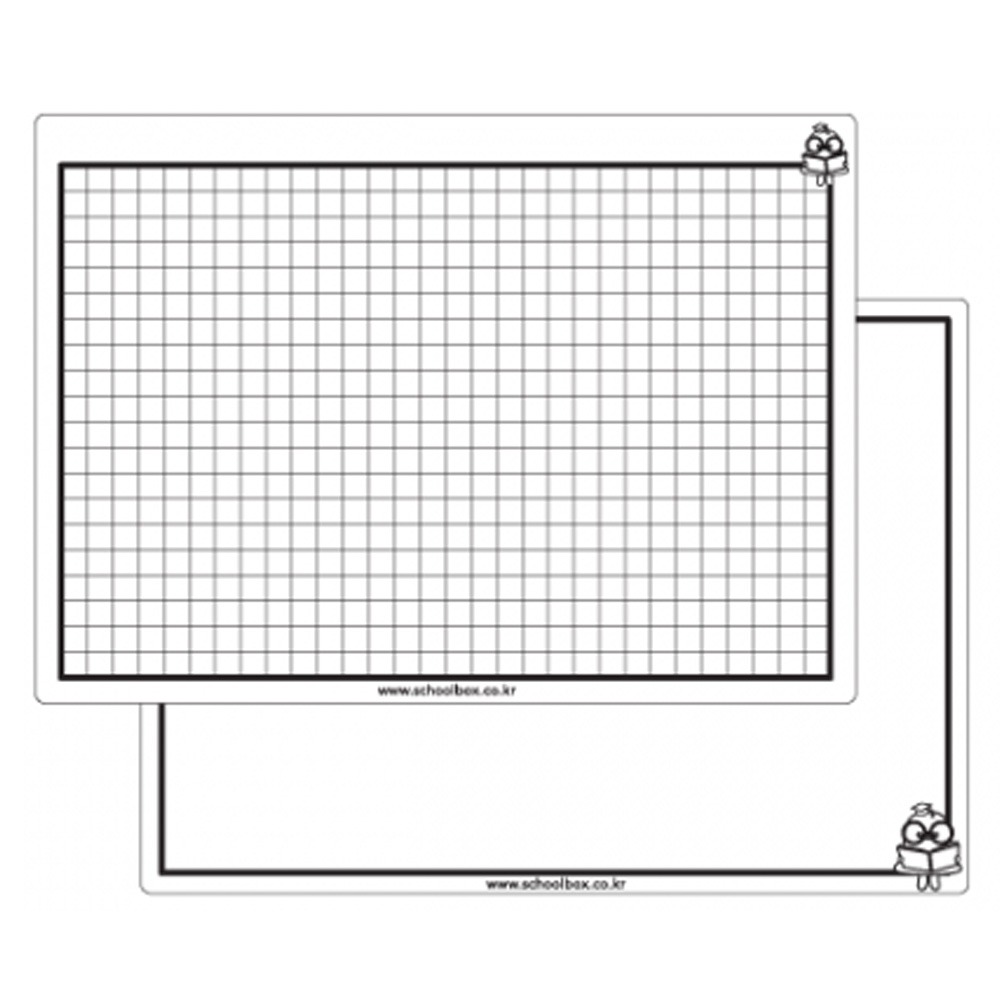 석광 양면화이트보드(320x230mm/1cm간격격자+화이트보드)