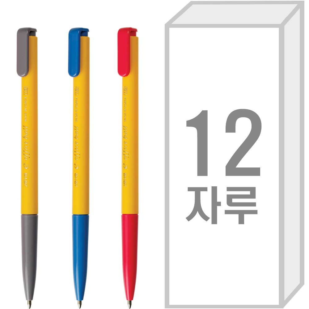 자바 e오피스볼펜1.0mm(유성/1갑/12자루)