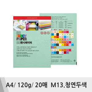 두성 OA팬시페이퍼(A4/120g/20매/M13.청연두색)